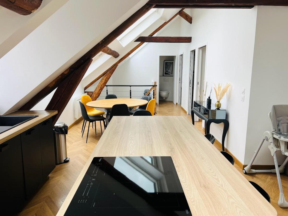 Apartmán Elegant T4 Centre Reims/Parking Prive Exteriér fotografie